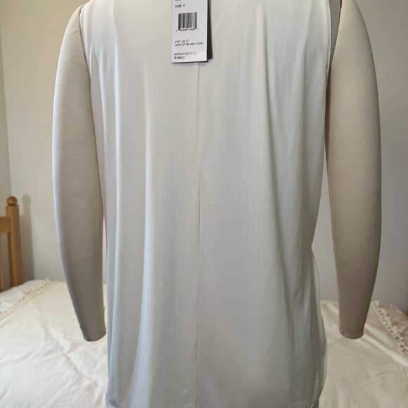 NWT LAFAYETTE 148 NEW YORK- NEW Sequin Stretch Tank Top-White/Cloud-Size Small - Picture 8 of 15